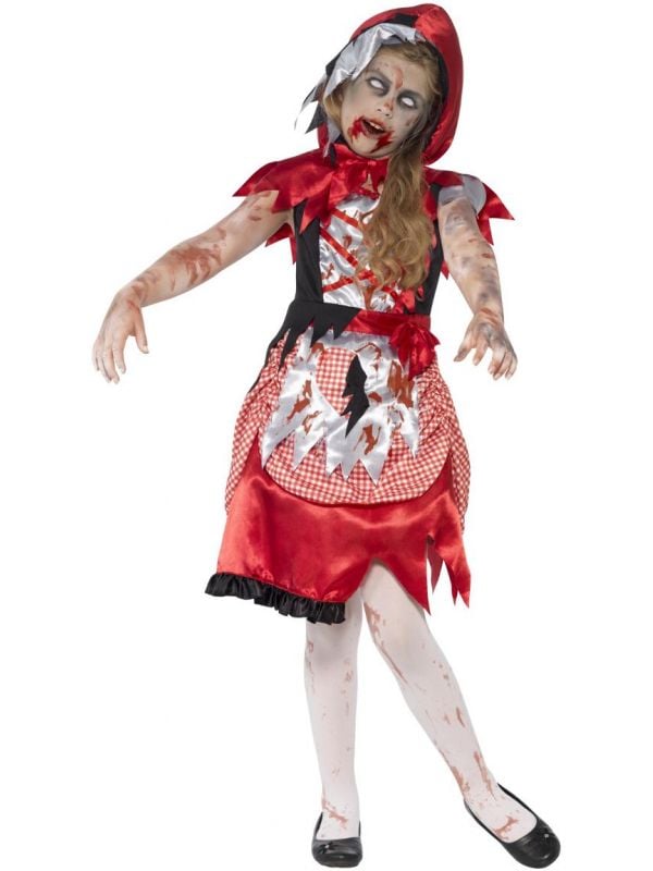 Zombie roodkapje kostuum meisjes