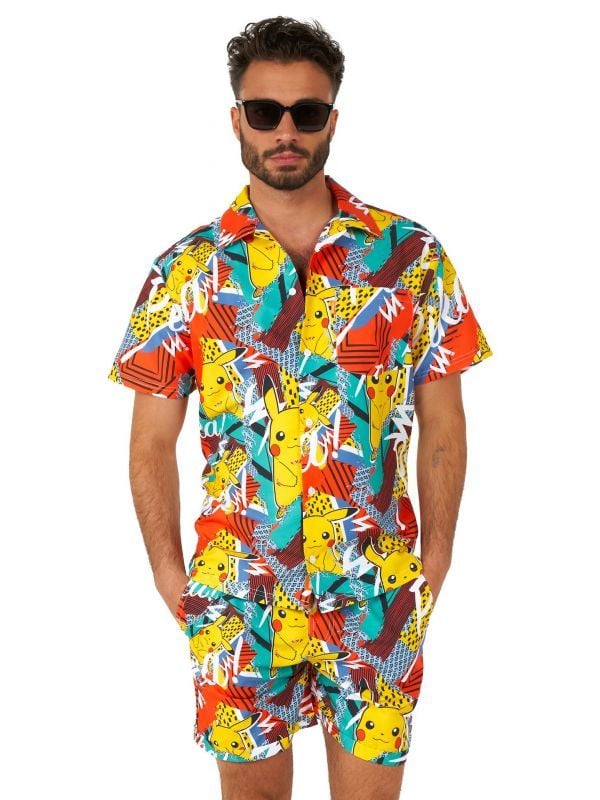 Zomers Pikachu Opposuits beach combo kostuum