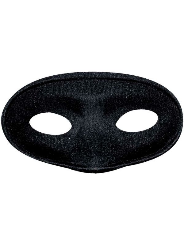 Zwart maskerade oogmasker