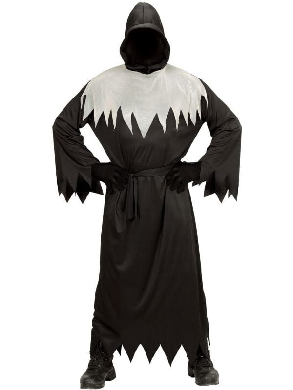 Zwart wit spook kostuum