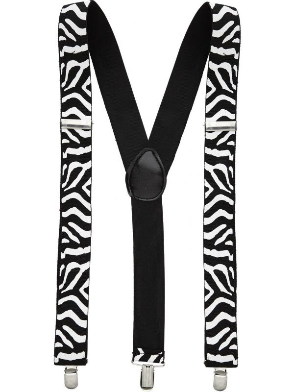 Zwart witte zebra riem