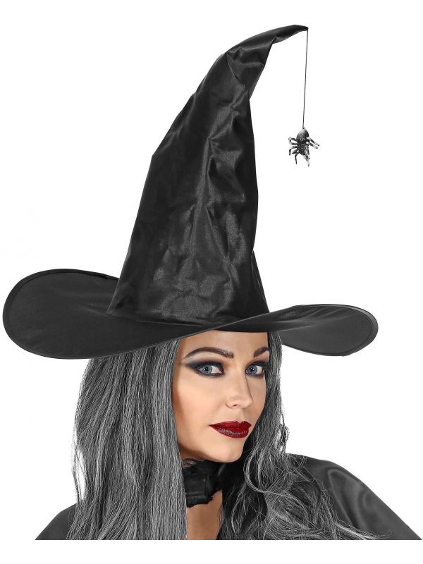 Zwarte Halloween hoed heks