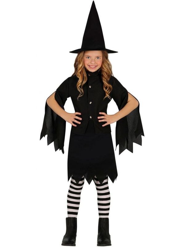 Zwarte heks kostuum kind Salem