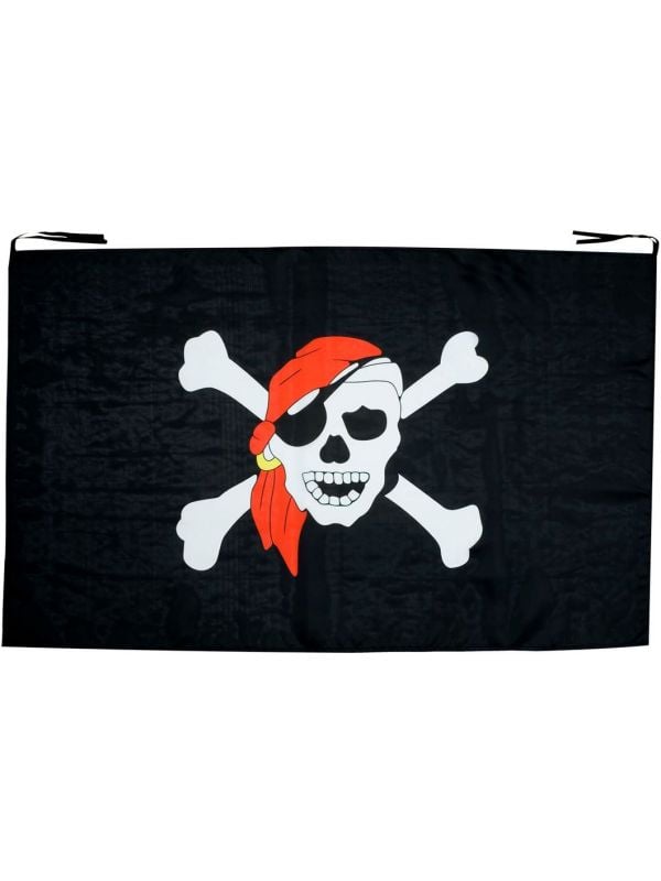 Zwarte Jolly Roger vlag