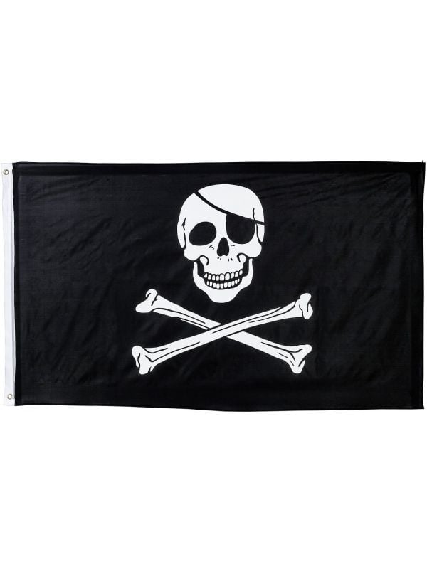 Zwarte piraten vlag
