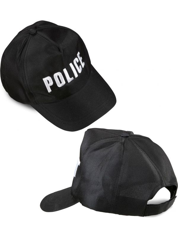 Zwarte politie pet