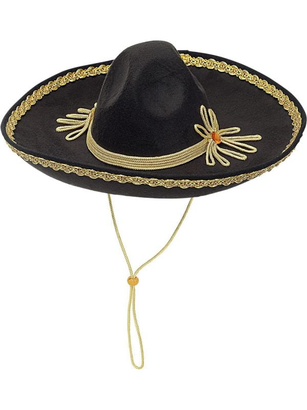 Zwarte sombrero Mexico