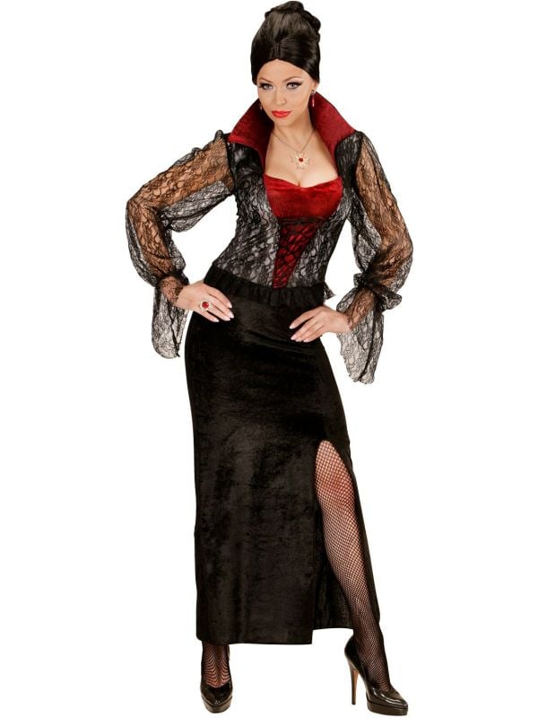 Zwarte vampier jurk