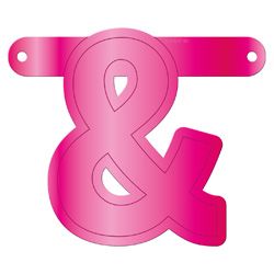 & Teken Banner Magenta