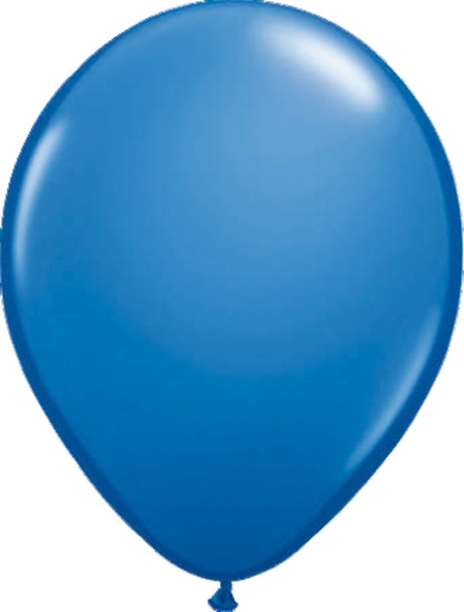 10 donkerblauwe metallic ballonnen 30cm