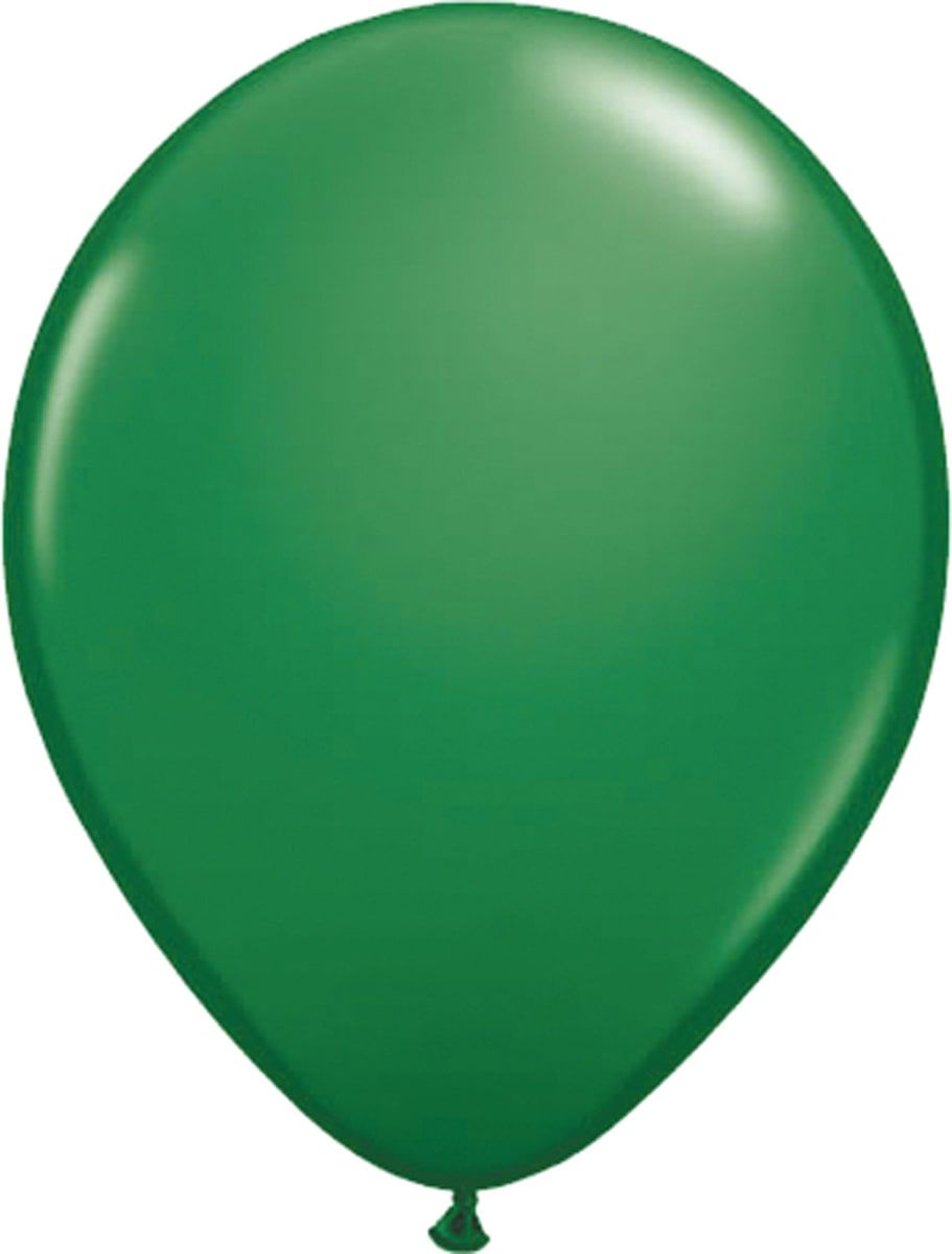 10 Donkergroene Ballonnen 30cm