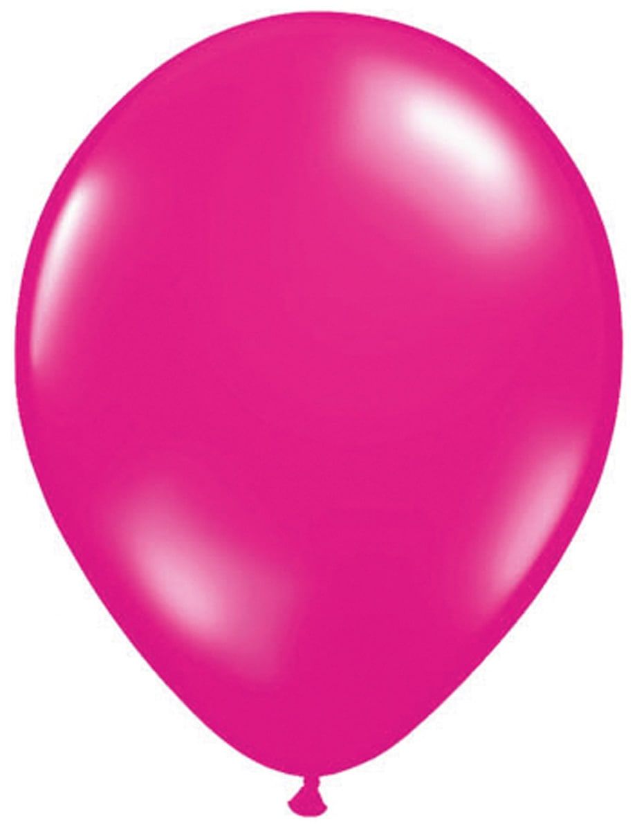10 magenta roze metallic ballonnen 30cm