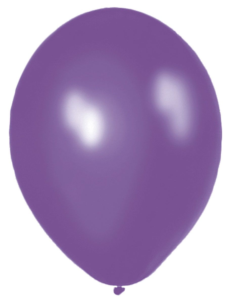 10 paarse metallic ballonnen 30cm