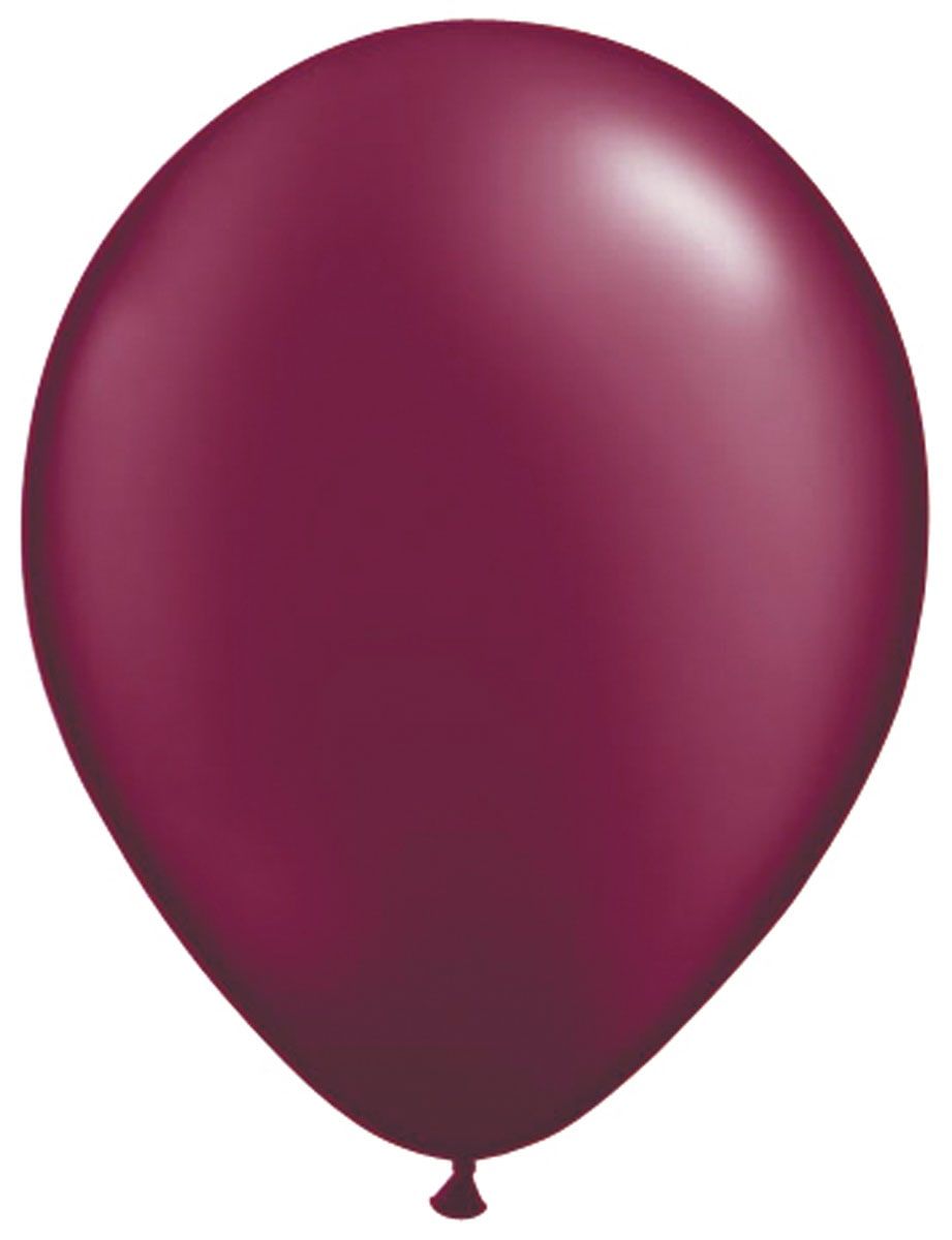 10 wijnrode metallic ballonnen 30cm