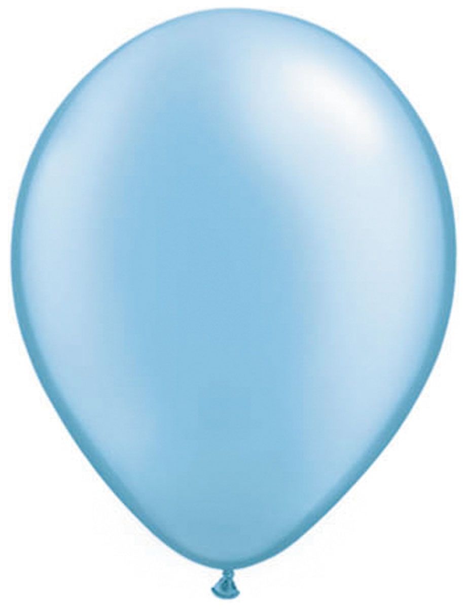 100 azuur blauwe ballonnen 13cm