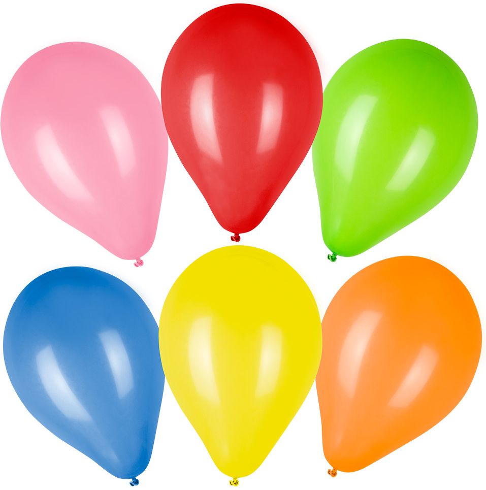 100 ballonnen latex meerkleurig