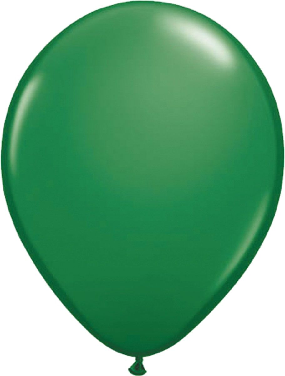100 Donkergroene Ballonnen 30cm