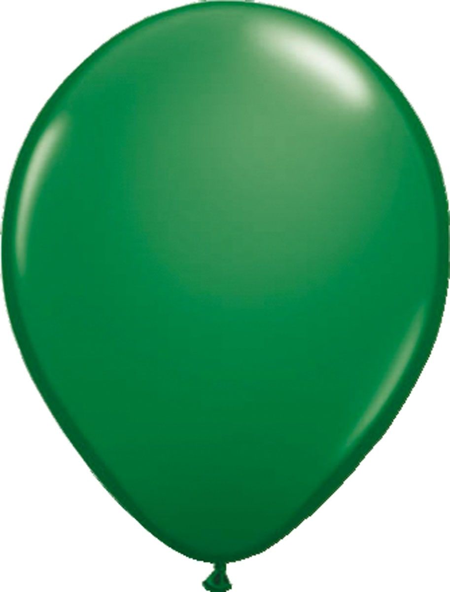 100 Donkergroene Metallic Ballonnen 30cm