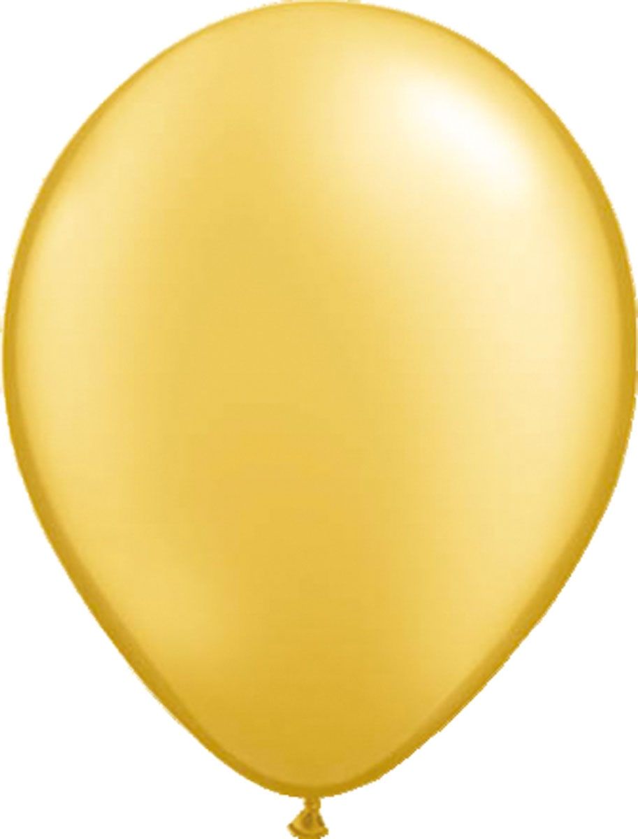 100 gouden metallic ballonnen 30cm