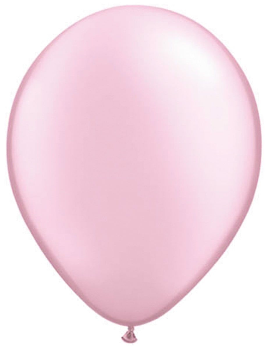 100 licht parel roze ballonnen 28cm
