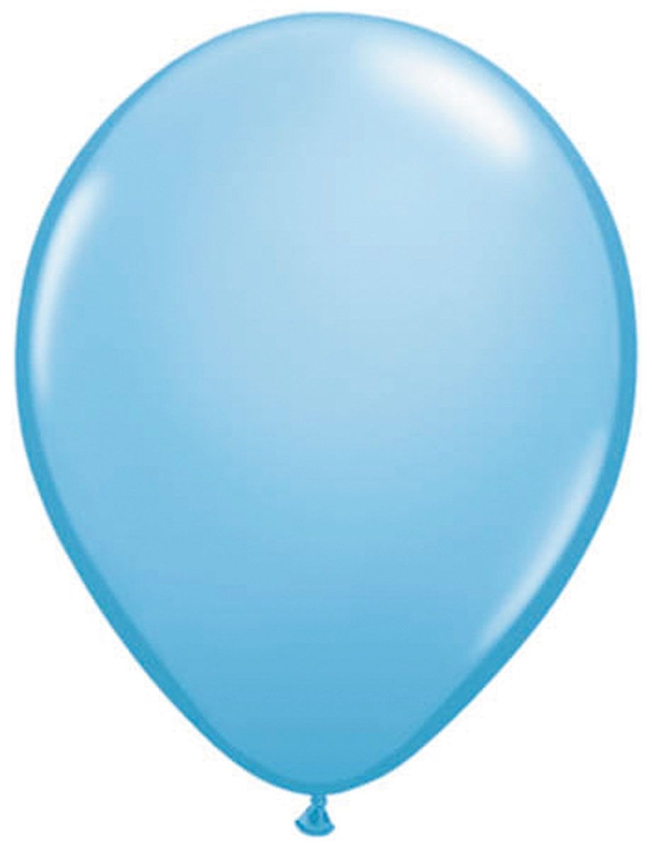 100 lichtblauwe ballonnen pale blue 13cm