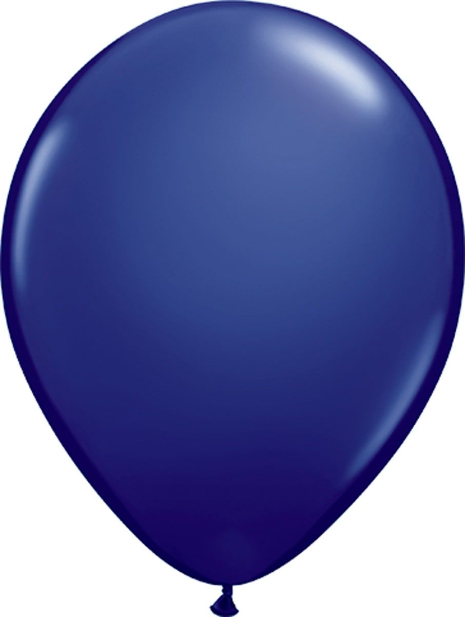100 marine blauwe navy ballonnen 13cm