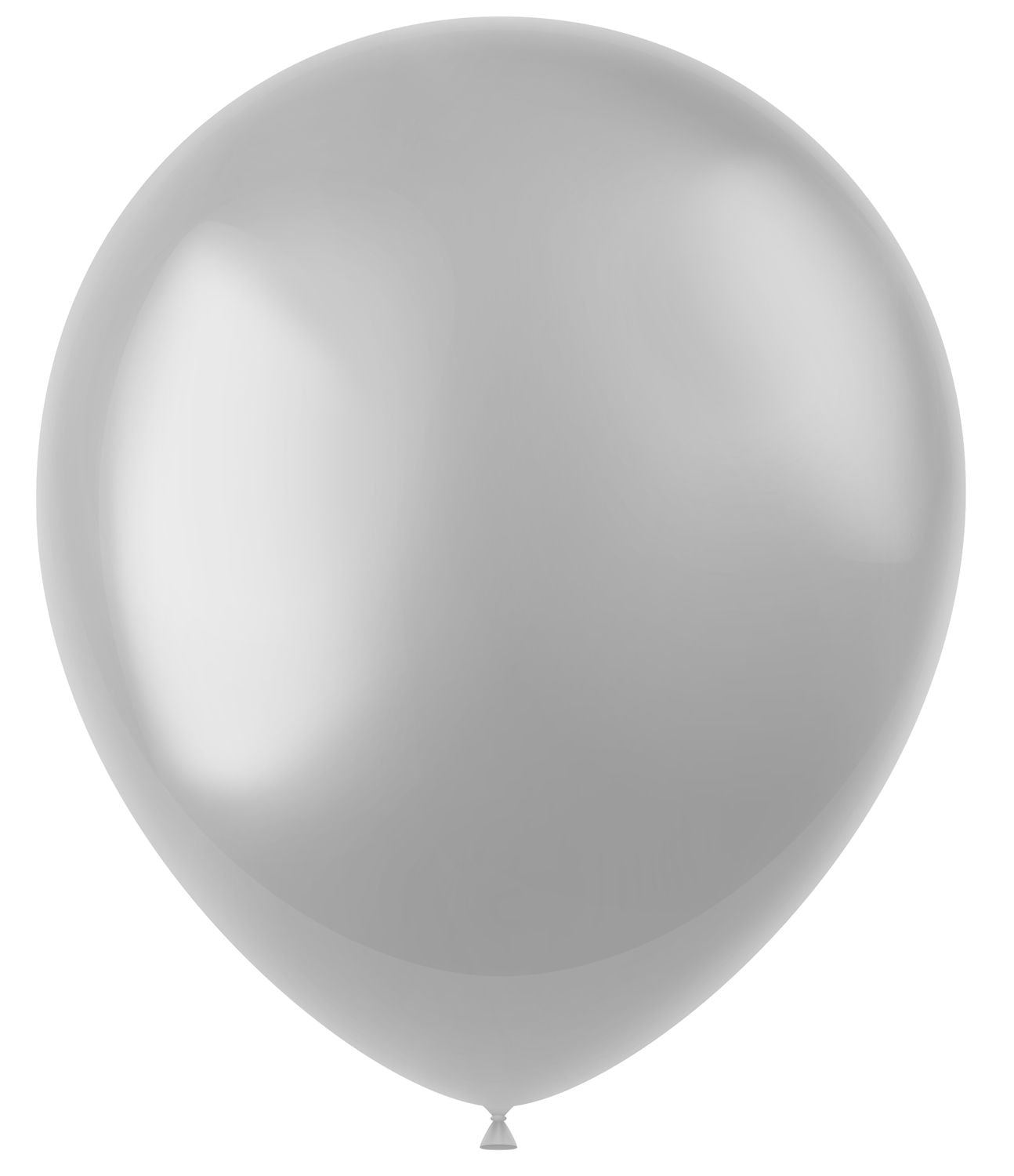 100 Metallic Ballonnen Moondust Silver 33cm