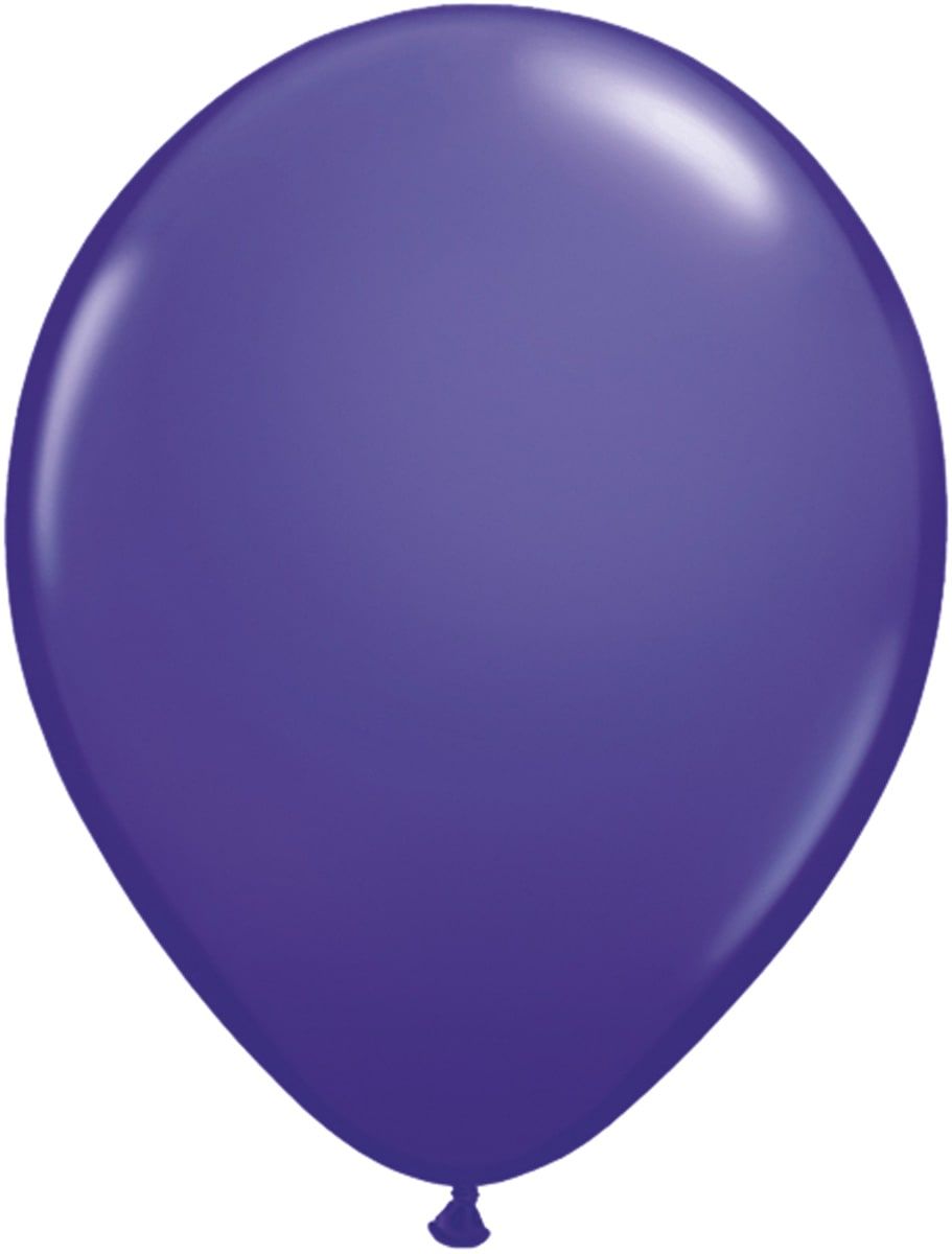 100 paarse violet ballonnne 28cm