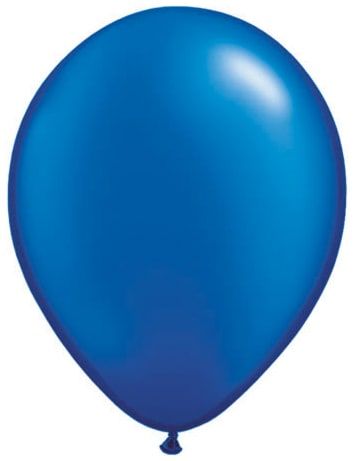 100 parel donkerblauwe ballonnen 13cm