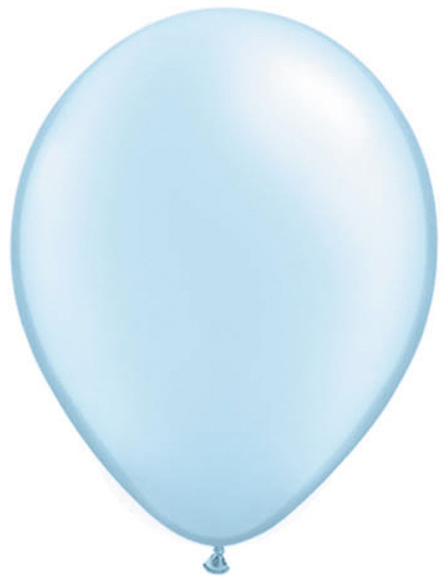 100 parel lichtblauwe ballonnen 28cm