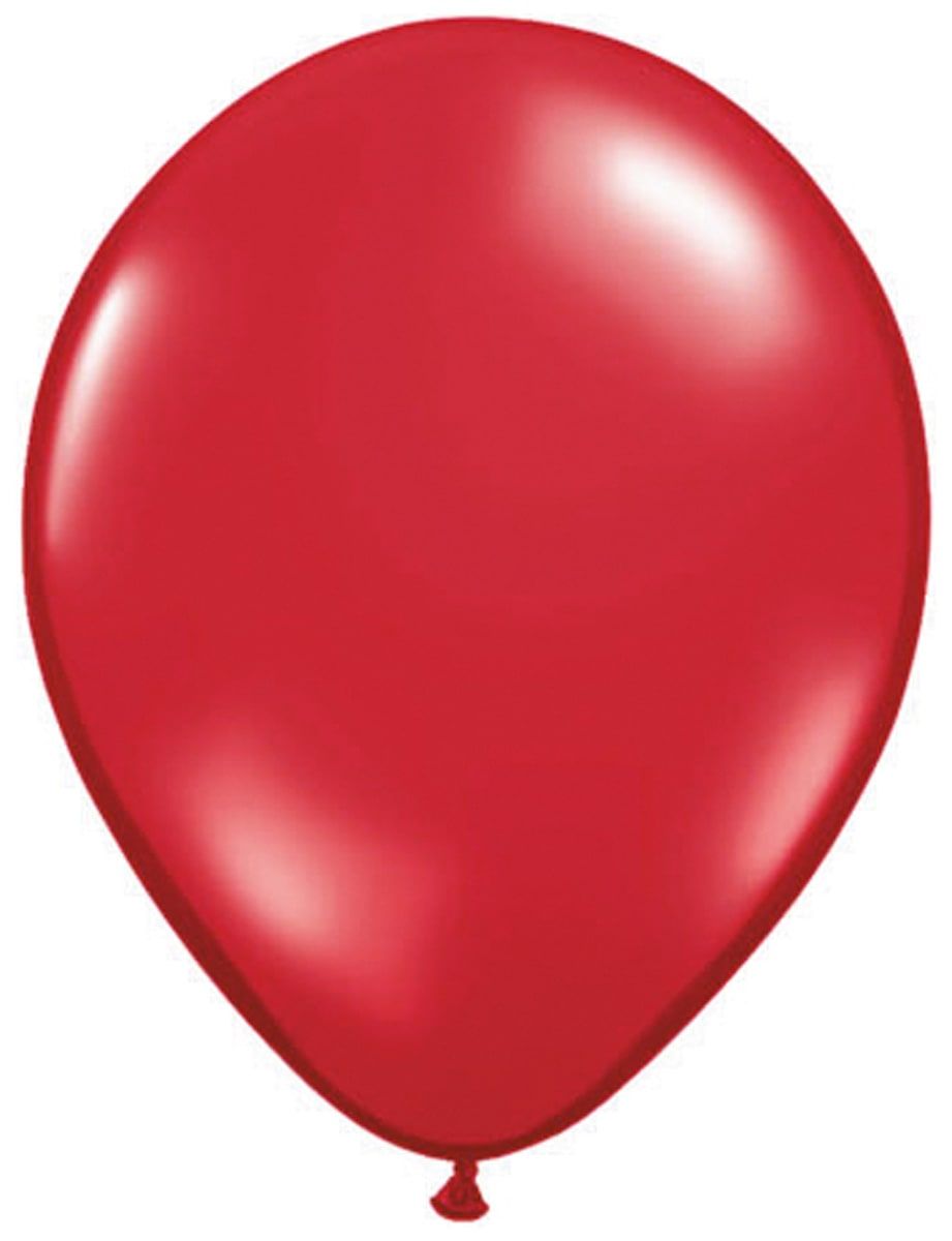 100 robijn rode ballonnen 28cm