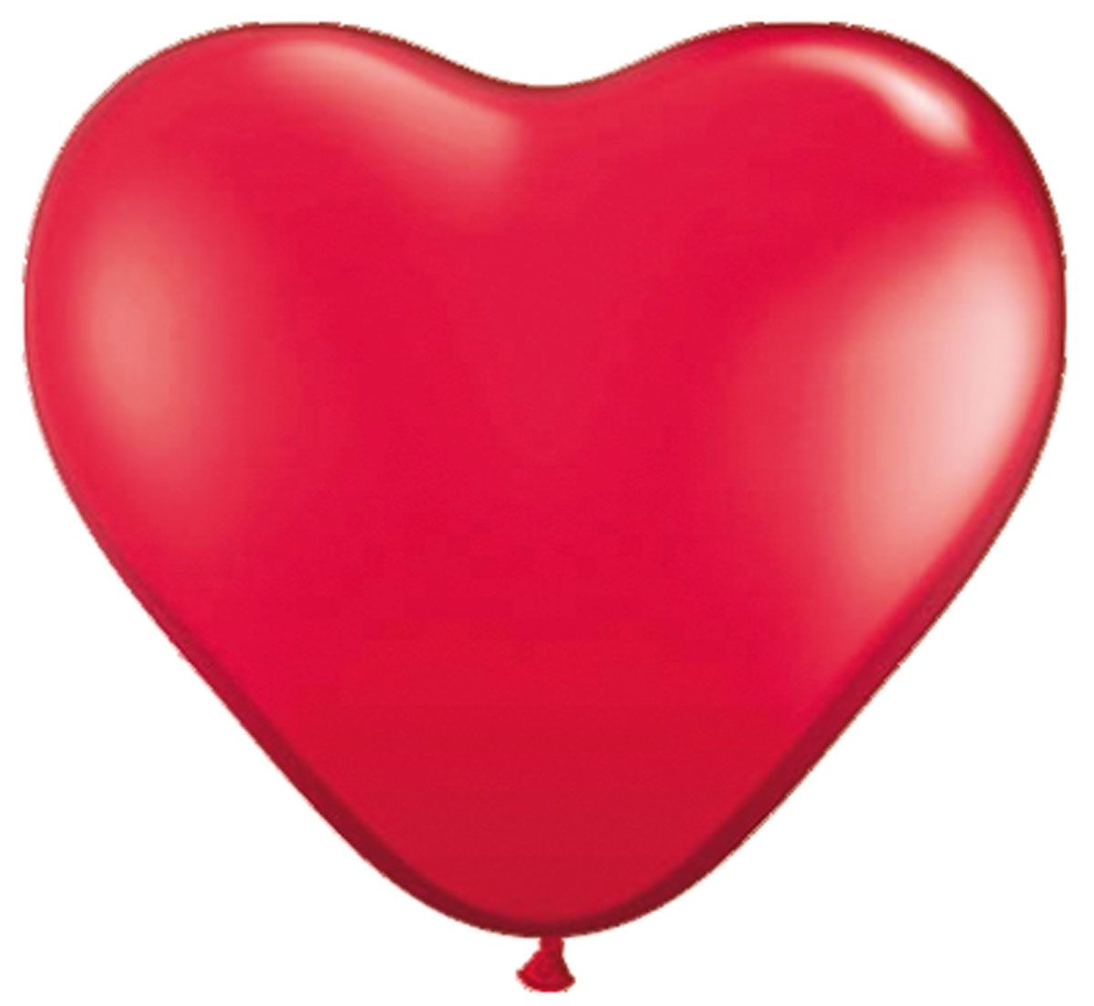 100 rode hartvormige ballonnen 30cm