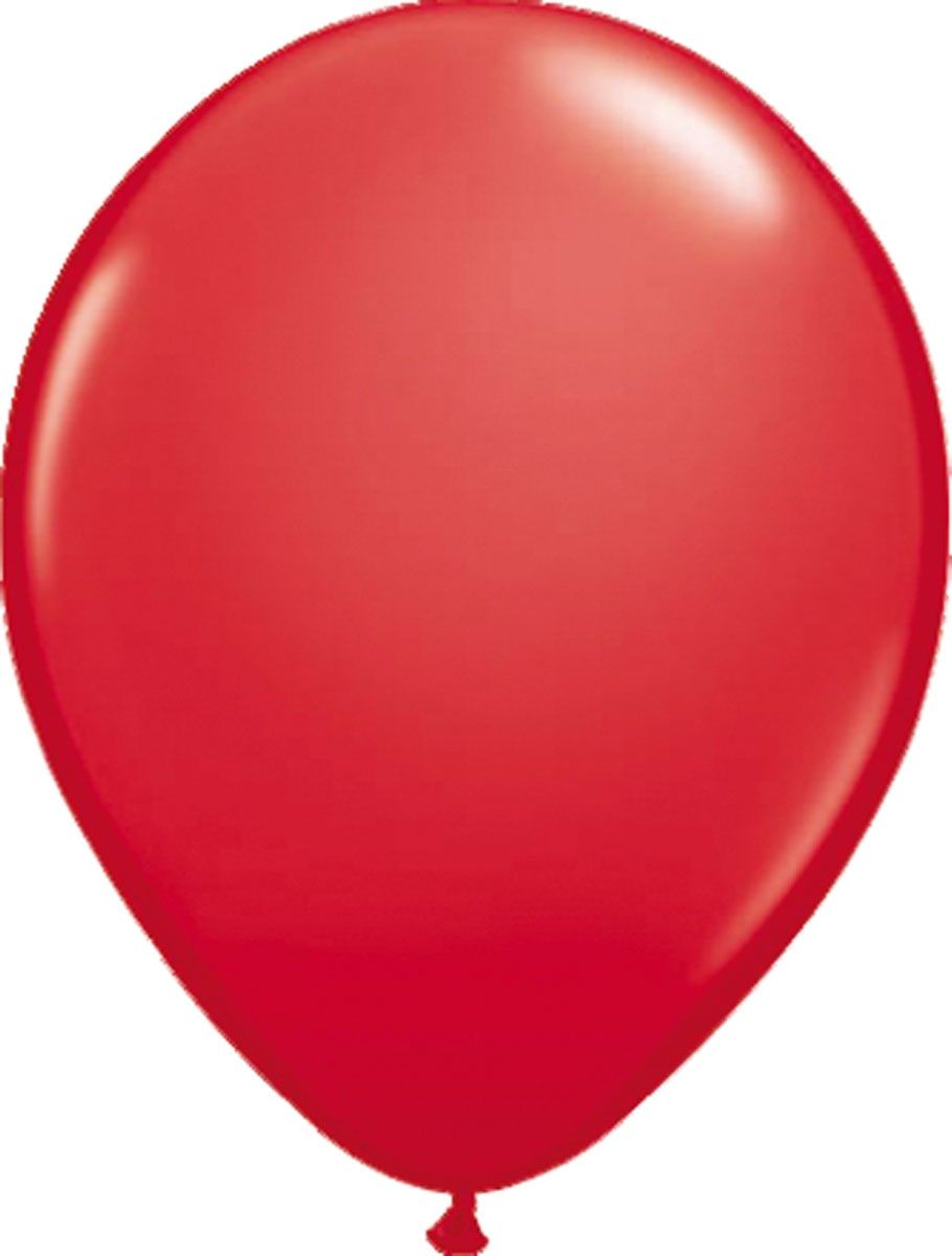 100 rode metallic ballonnen 30cm