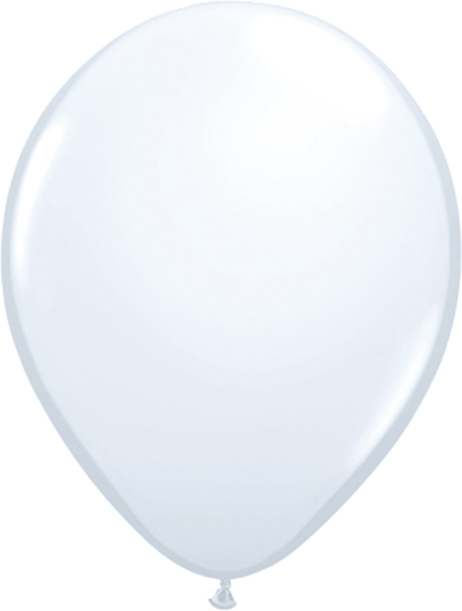 100 Witte Ballonnen 30cm