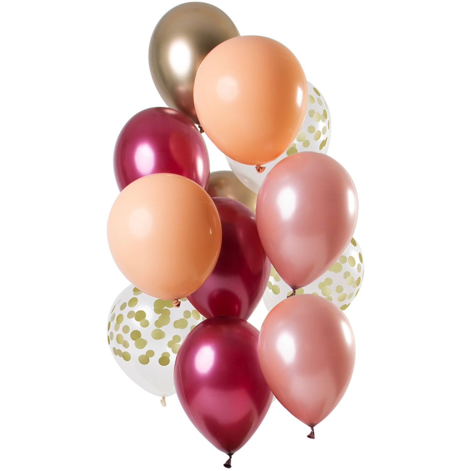 12 feestelijke ballonnen rich ruby 30cm
