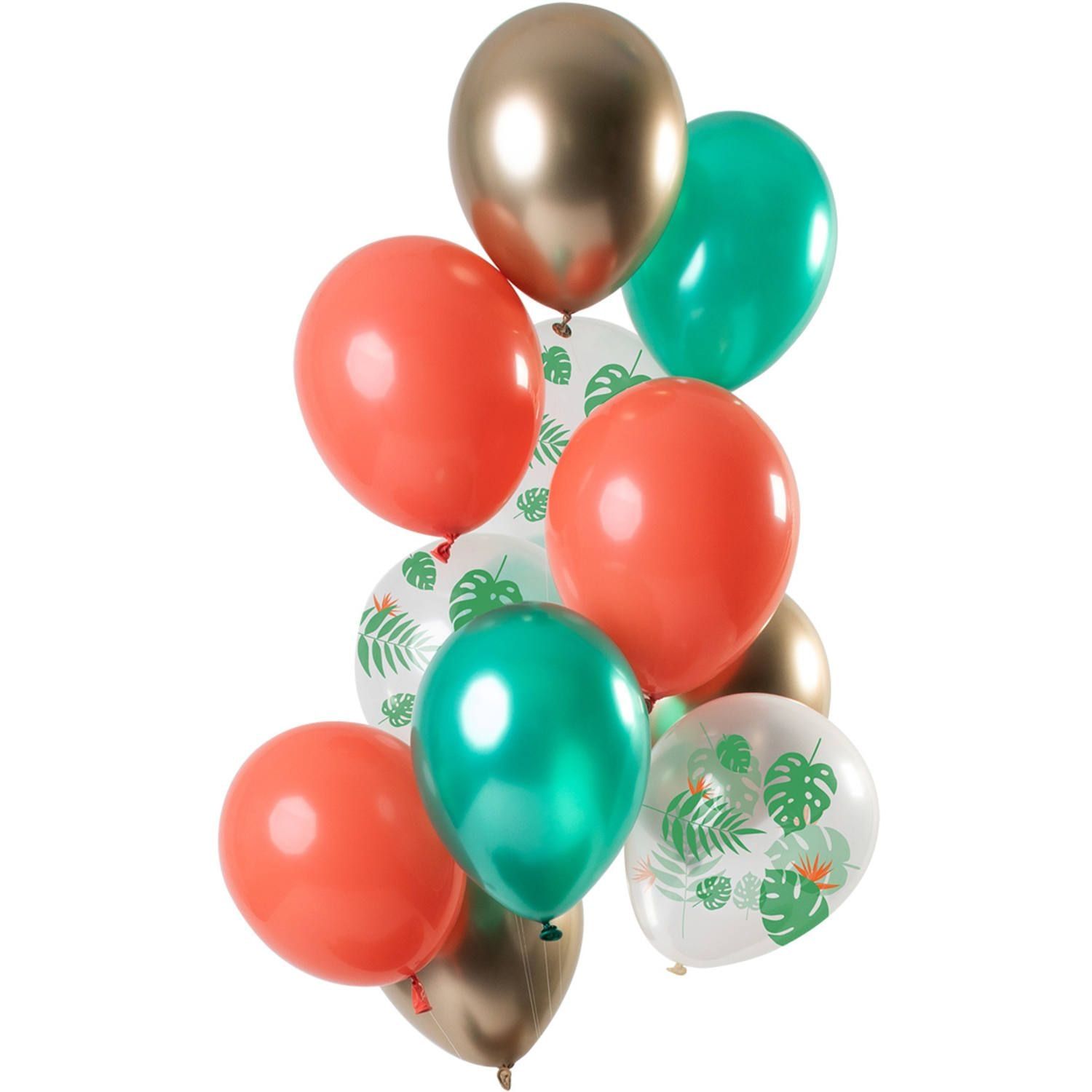 12 feestelijke ballonnen tropical gem 30cm