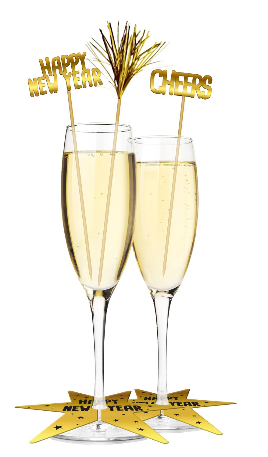 12 Oud & Nieuw Glas Decoratie