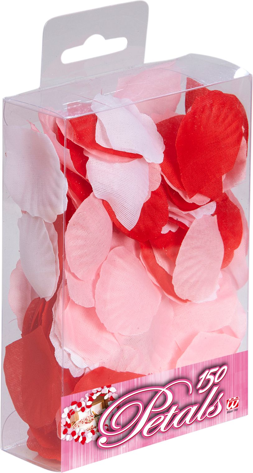 150 Rode, Roze en Witte Rozen Blaadjes