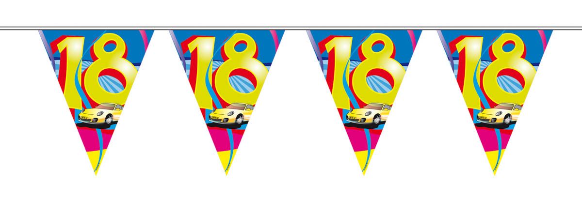 18 Jaar Verjaardag Vlaggenlijn