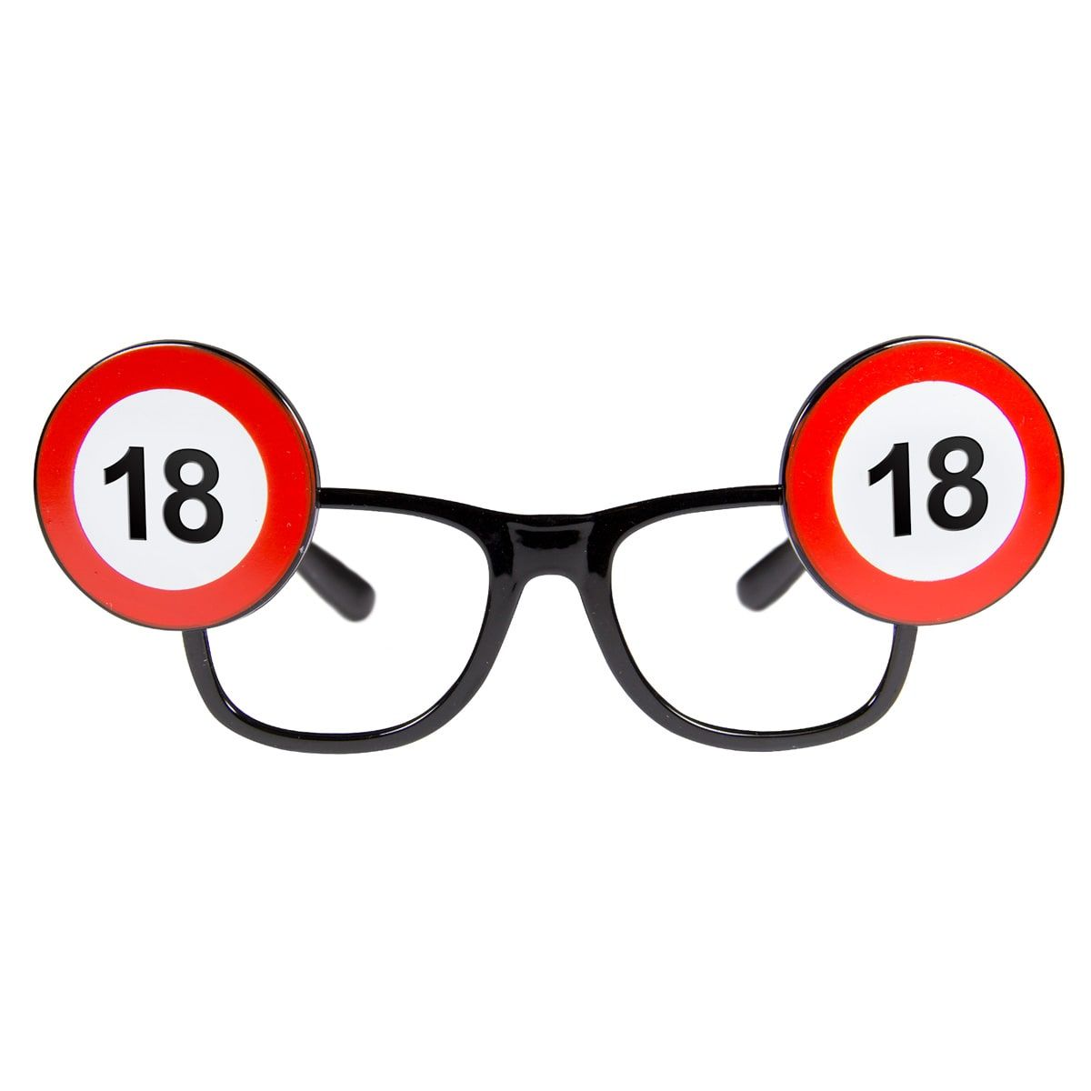 18 jaar verkeersbord feest bril