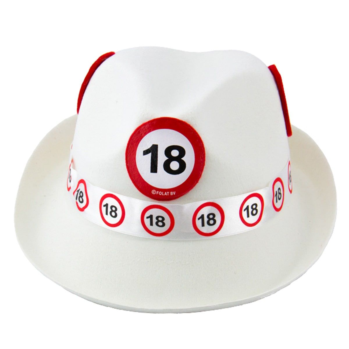 18 Jaar Verkeersbord Party Fedora