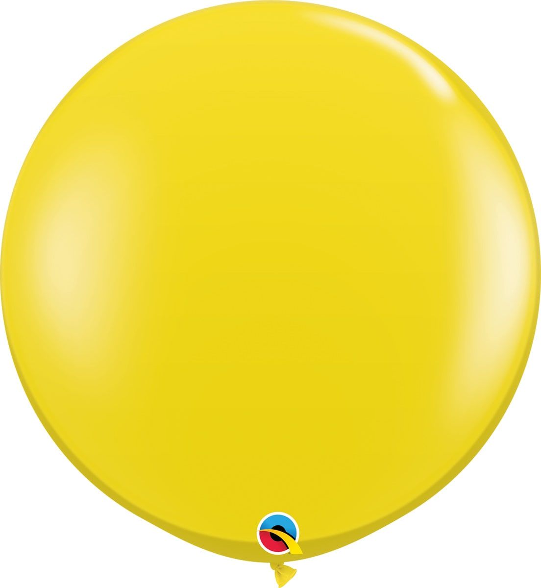 2 citroen gele ballonnen XL 90 cm
