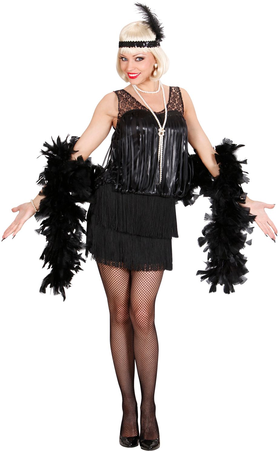 20's Charleston Zwart Kostuum