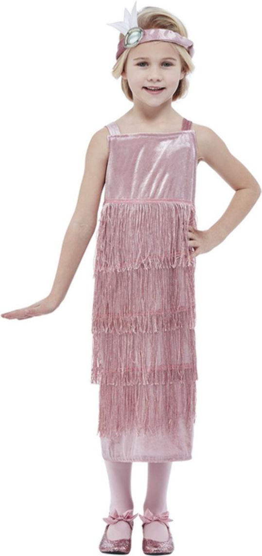 20's Meisjes Kostuum Roze