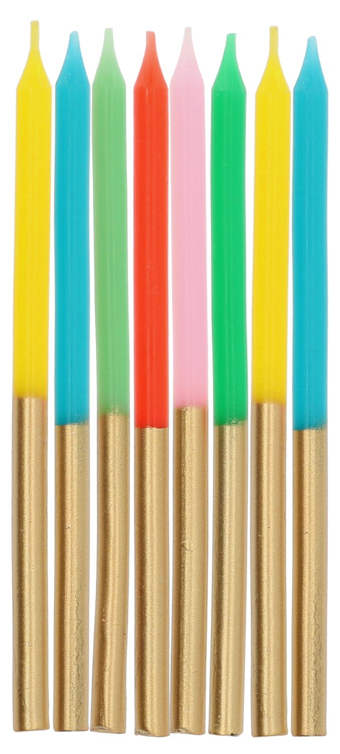 24 Kaarsen Retro/Metallic 10 cm