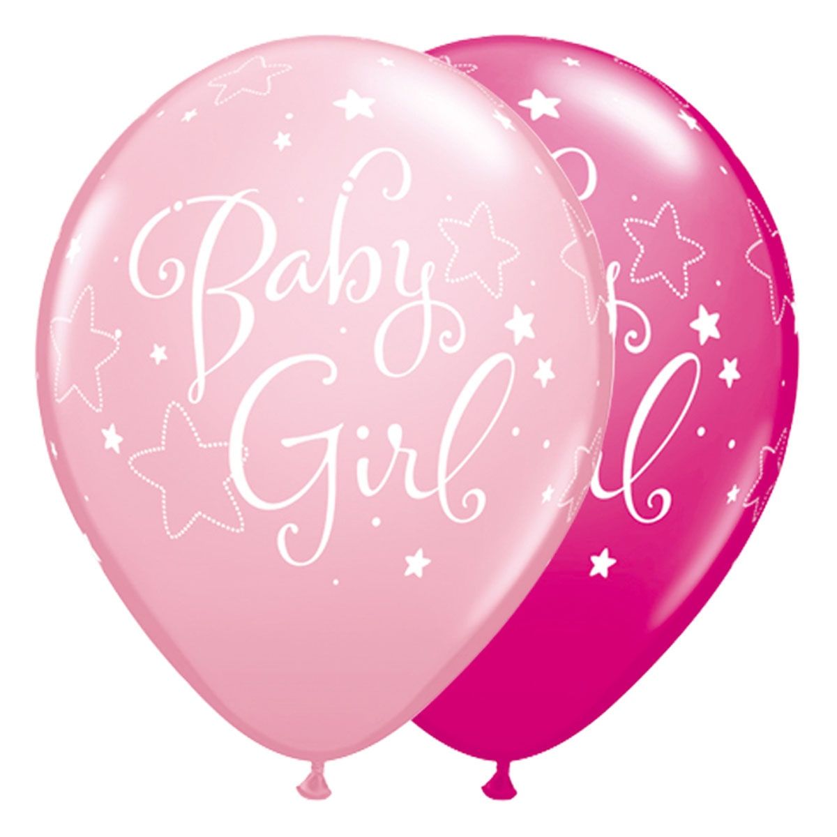 25 baby girl ballonnen 28cm
