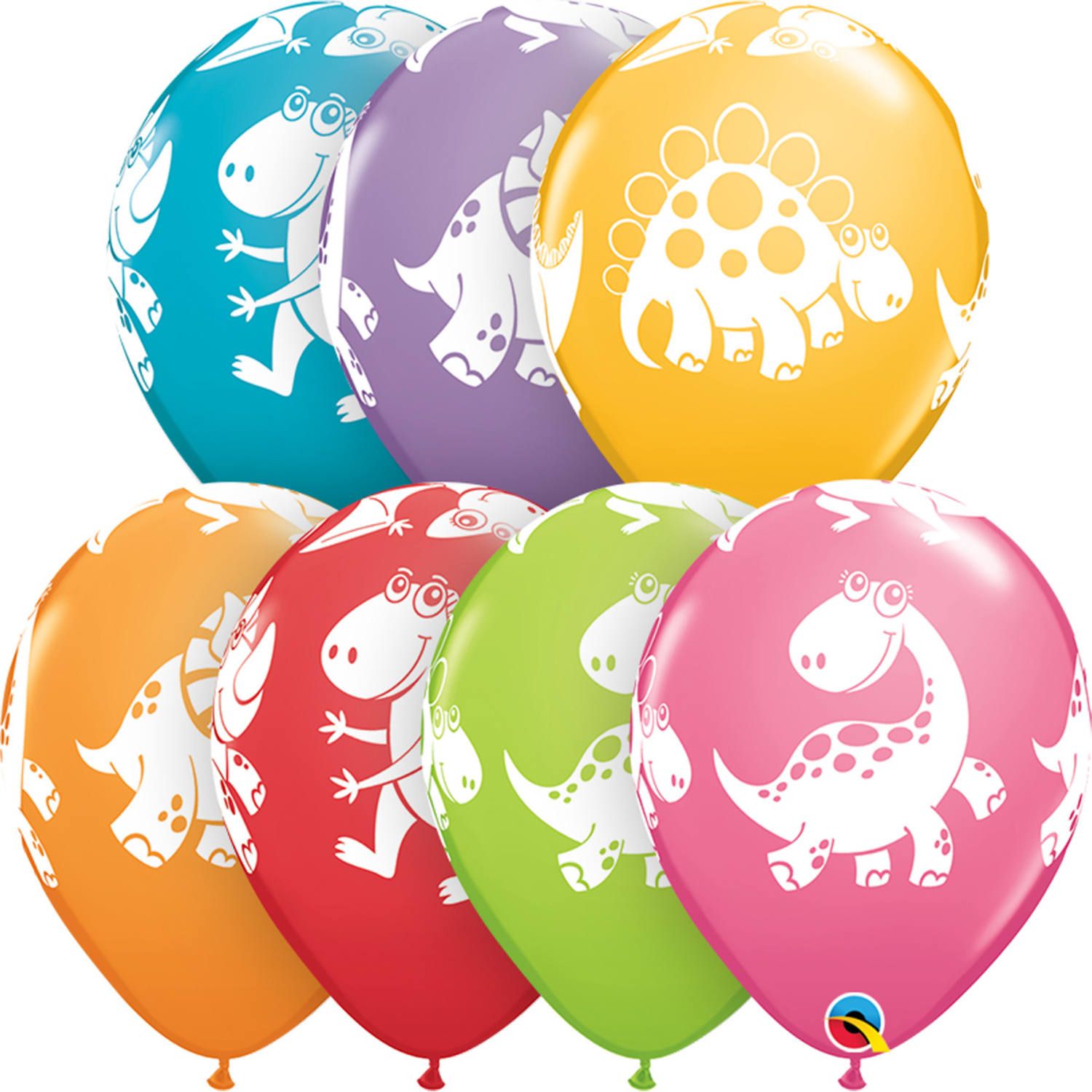 25 dinosaurs thema feestje ballonnen 28cm