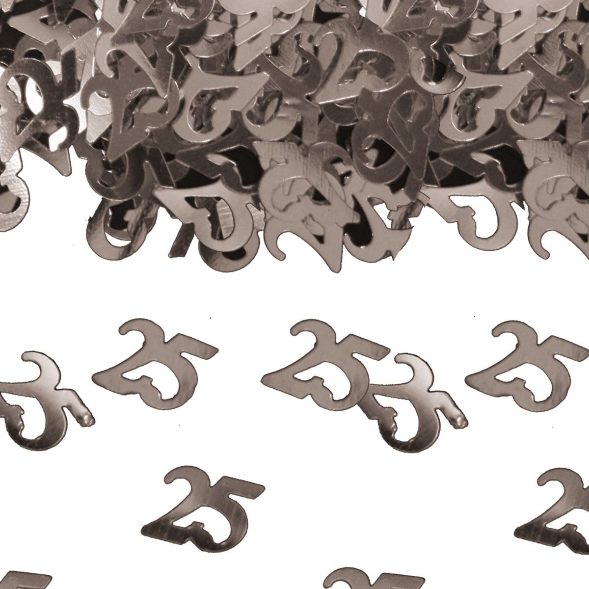 25 Jaar Zilveren Tafeldecoratie Sierconfetti Jubileum