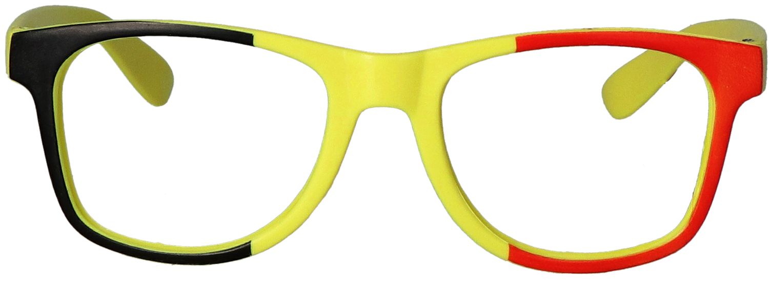 3 Belgie voetbal supporter feest brillen