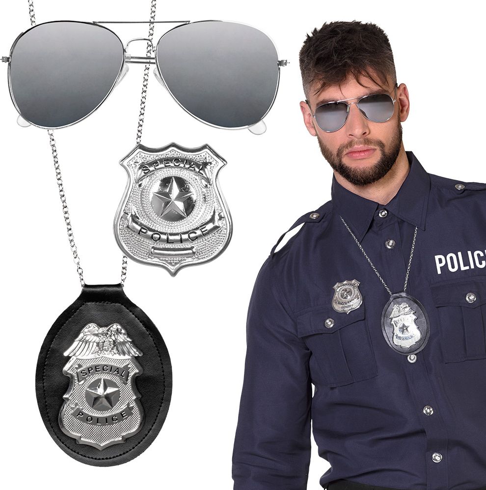 3-Delig Special Police Accessoires Set